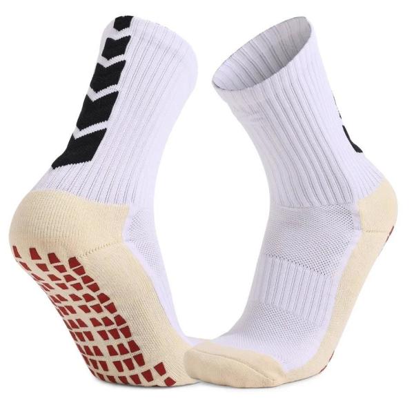 Custom Embroidery Logo Cotton Sports Soccer Socks for Men Support Grip Football Socks