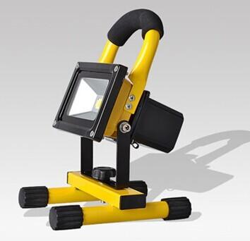 Warranty 3 year IP65 Epistar 10w 8.4V emergency camping light rechargeable led floodlight