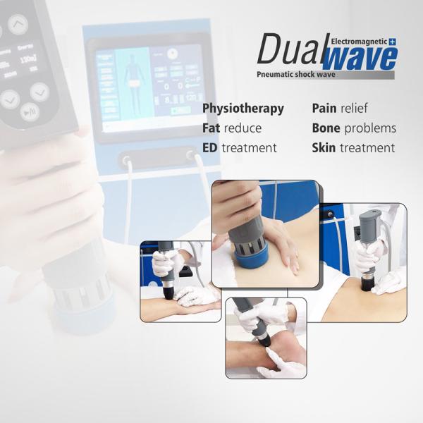 2 In 1 Pneumatic Electromagnetic Shockwave Therapy Machine Pain Relief