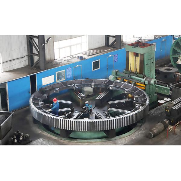 Casting ZG310-570 42CrMo Steel Large Ring Gear Rotary Kiln External Spur Tooth