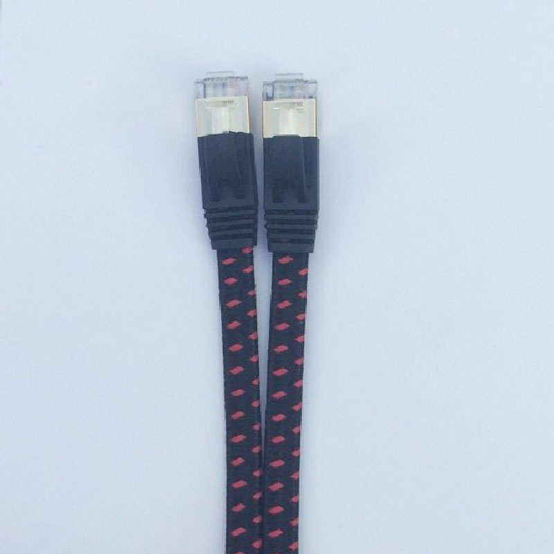 10 гигабит SSTP защищал кабель ethernet сетки CAT7 нейлона гибкого провода CAT5E
