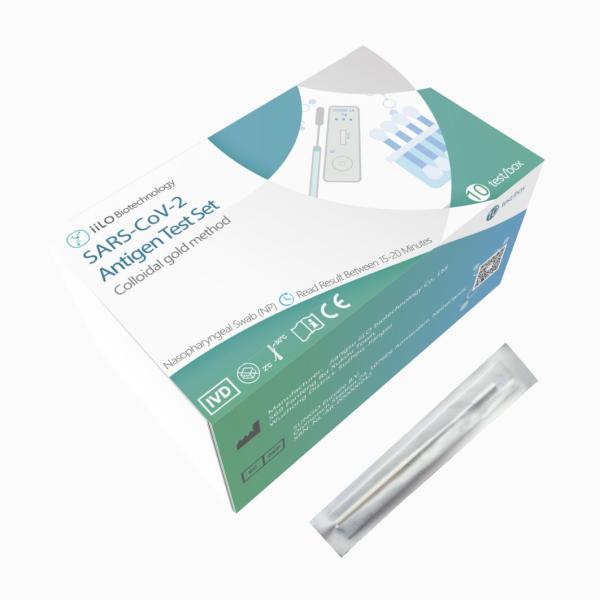 O teste do antígeno do preço de fábrica SARS-CoV-2 da precisão de 99% ajustou o teste/caixa Nasopharyngeal do cotonete 10