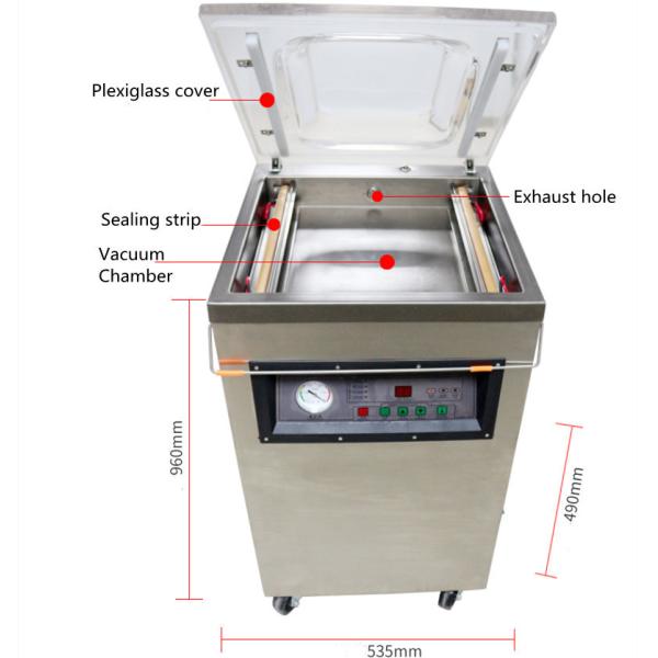 Garment Shops Single Chamber Vacuum Sealer with Electric Drive and CE Certification