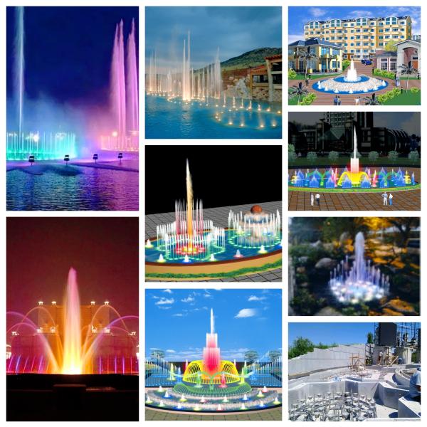 Высокие брызги плавая фонтан мюзикл пруда 90мм