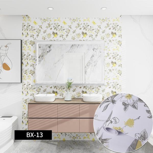 Roll Size 0.6M*100M Waterproof Contact Wallpaper for Interior Wall Decoration in Living Room