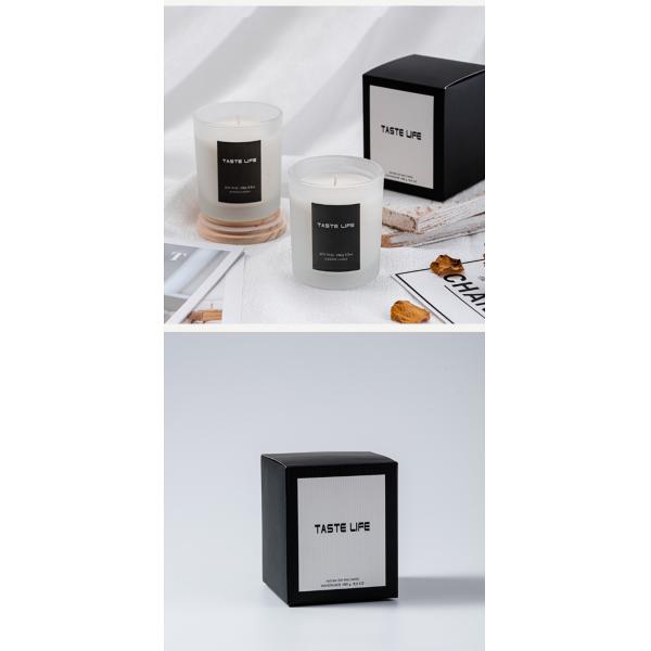 Home Birthday Wedding Atmosphere Luxury Glass Soy Wax Glass Jar Scented Candles With Lid