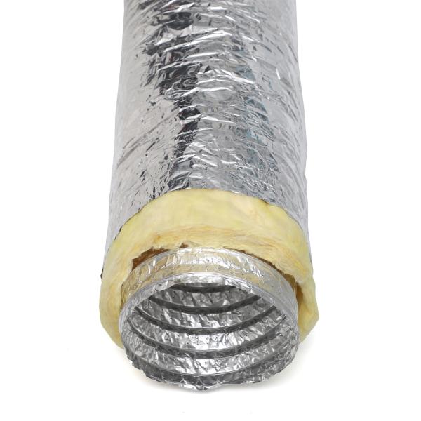 Thermal Insulation Aluminum Foil And Fiberglass Insulated Flexible Duct 4 24 Diameter