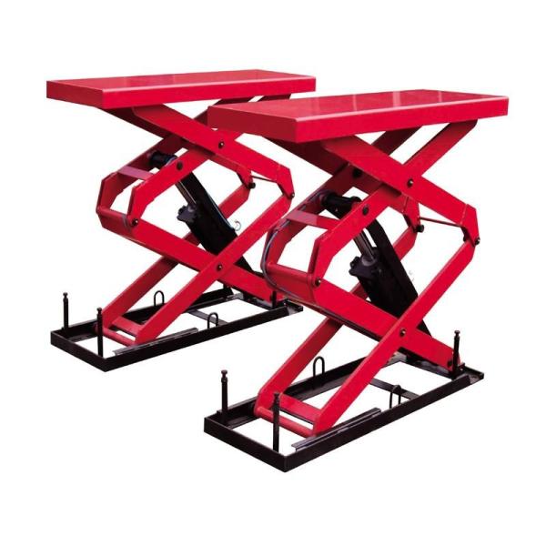 Inground Scissor Car Lifts Hydraulic Pneumatic Lock Frame Plate In Floor Scissor Auto Lift 3ton/1800mm