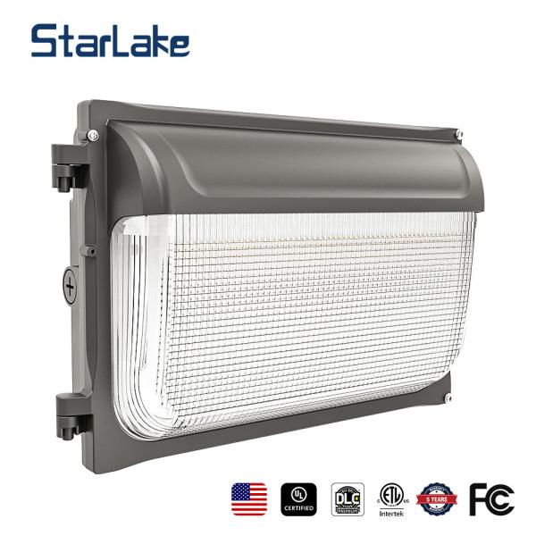 OEM Slim LED Wall Pack Light 30W 40W 60W 80W 120W 3CCT регулируемый IP65 водонепроницаемый для погрузочных док