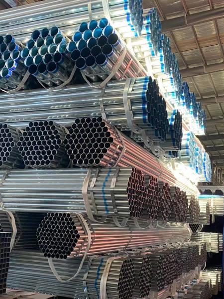 MS Pipe G90 Hot Dip GI Galvanized Steel Tube 50mm Astm A53 For Balcony Railing