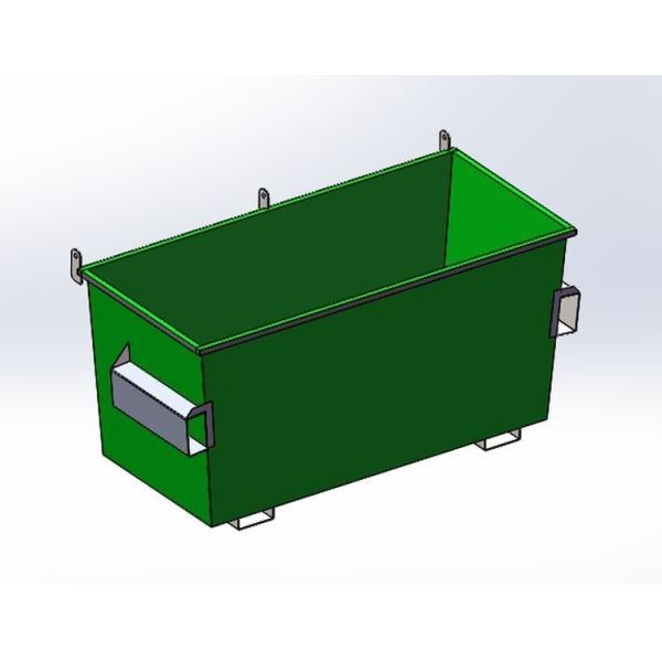20 Yard Open Top Front Lift Bin Construction Waste Collection Garbage Truck Compatible Skip