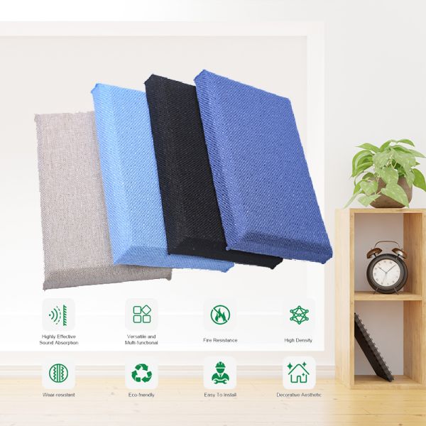 Customized 3D Wall Panel Durable Fabric Wrapped Acoustic Wall Panel