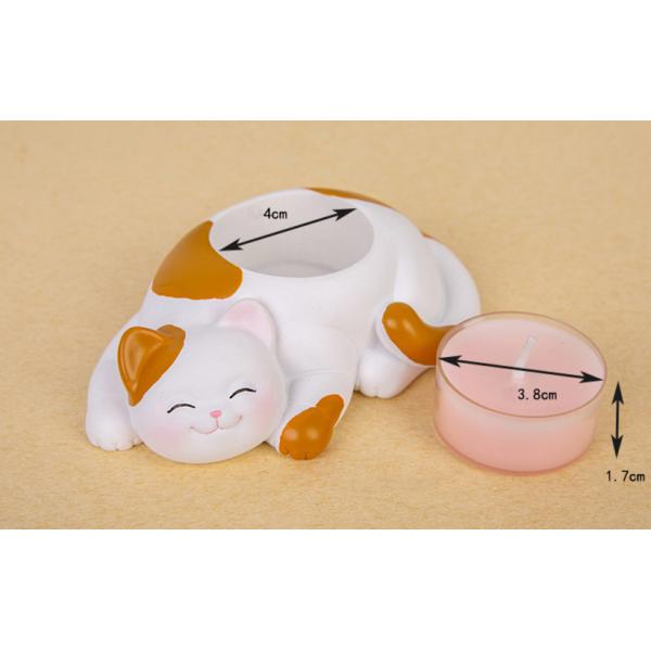 Creative Cute Kitty Custom Scented Soy Jar Candles Tea Wax Candle Holder