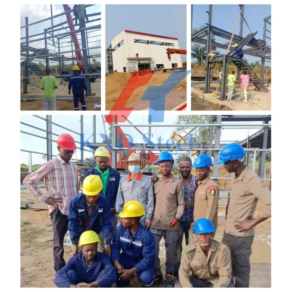 Painting I Beam Prefabricated Steel Structure Warehouse Factory