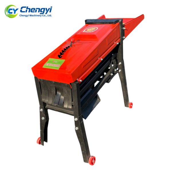 Steel Corn Thresher With Blower Durable Maize Sheller Cleaning Machine