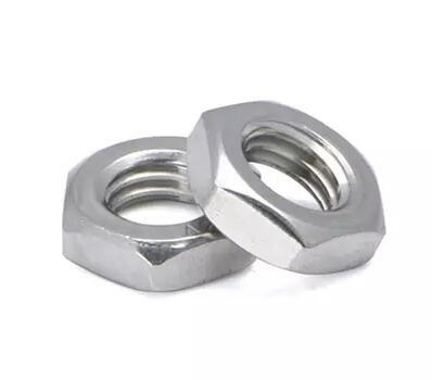 Stainless Steel Heavy Hex Nuts Flat Jam Fasteners Nuts ANSI / ASME B 18.2.2