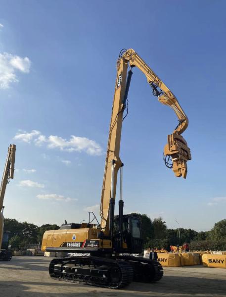 15 Meter Hydraulic Pile Driving Machine  Pile Hammer Eco Friendly