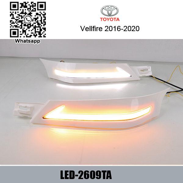 Toyota Vellfire 2016-2020 Car DRL LED Daytime Running Lights autobody parts