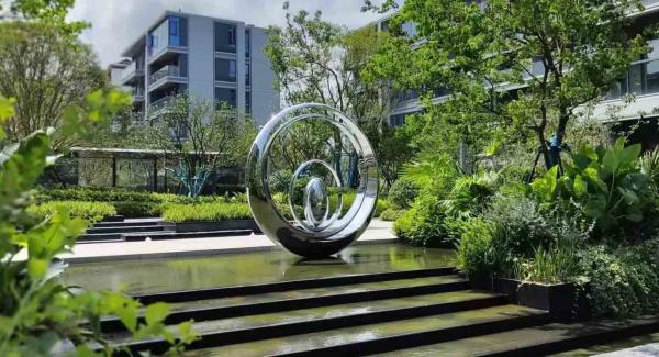 Contemporary Outdoor Abstract  Metal art Landscape Sculpture