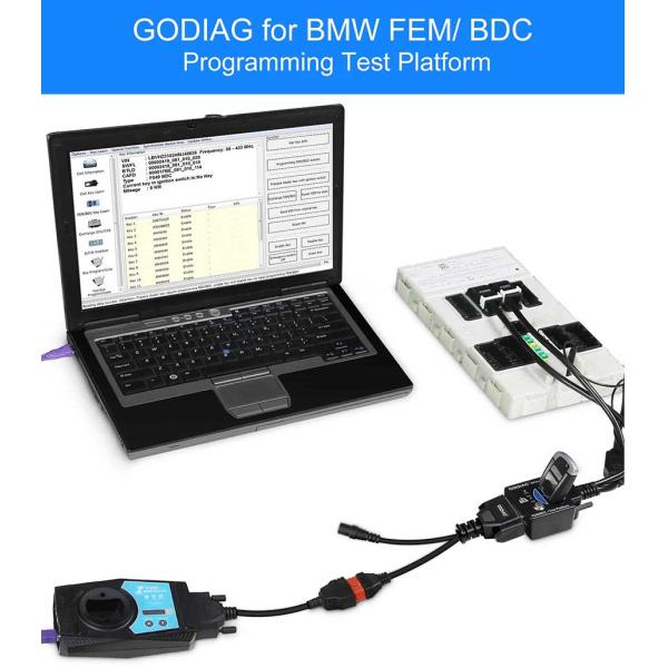 BOX BREAKOUT GODIAG GT100 com BMW CAS4 CAS4+ e FEM/BDC plataforma de teste de envio gratuito para VVDI2 VVDI Key Tool Plus