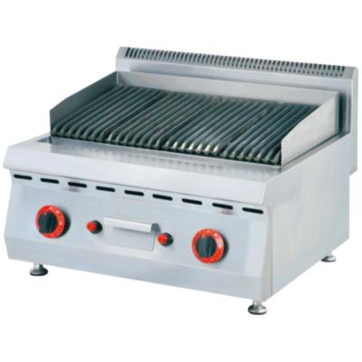 Restaurant Commercial Kitchen Grill Stainless Steel Gas Lava Rock Grill