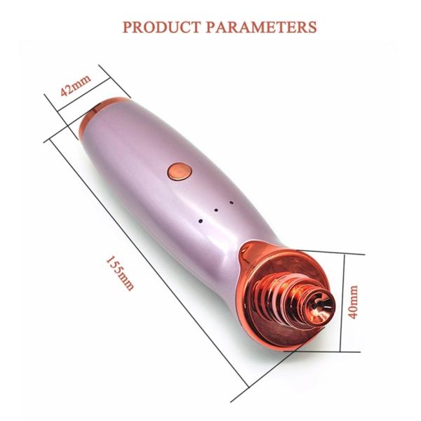 Powerful 53KPa Suction Acne Facial Pore Cleaner Comedo Suction for Smooth Complexion