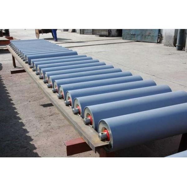 Steel Flat Return Carrier Impact Iso Belt Conveyor Roller Naked Painting