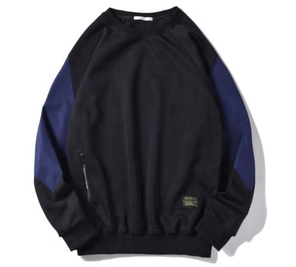 Oversized Plain Blank 7.5oz Sweatshirt Street Style Black Men'S Sweatshirt