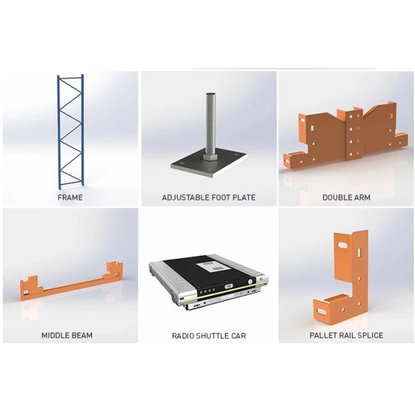 Large Capacity Food Industry Q235B Warehouse Racking Shelves