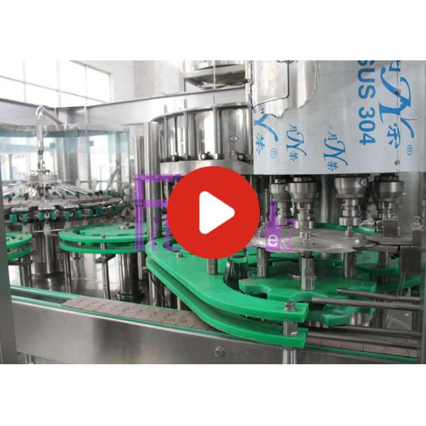 Máquina de rellenar del jugo automático principal 18 modificada para requisitos particulares para las botellas de cristal