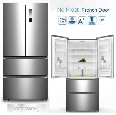 Auto Defrost French Fridge Freezer , French Door Style Refrigerators 4 Star Rating