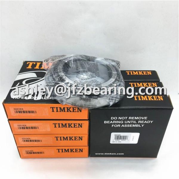 Timken X32016X , Y32016X Tapered Roller Bearing Cone and Cup Set, Steel, Metric, 80mm ID, 125mm OD,  32016 Bearing