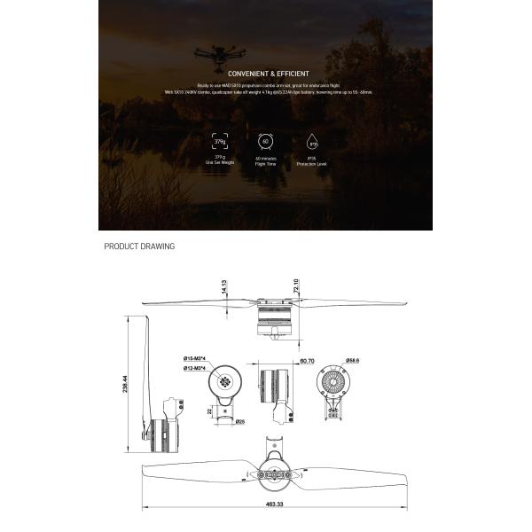5X 5010 беспилотник ручной набор Мотор без щетки с силовым рукав