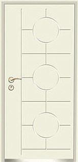 steel wood security armored door