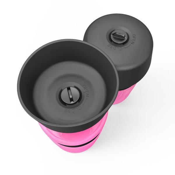 Portable Squeeze Dog Water Bottle 500ml Dog Water Drinking Bottle Blue / Pink