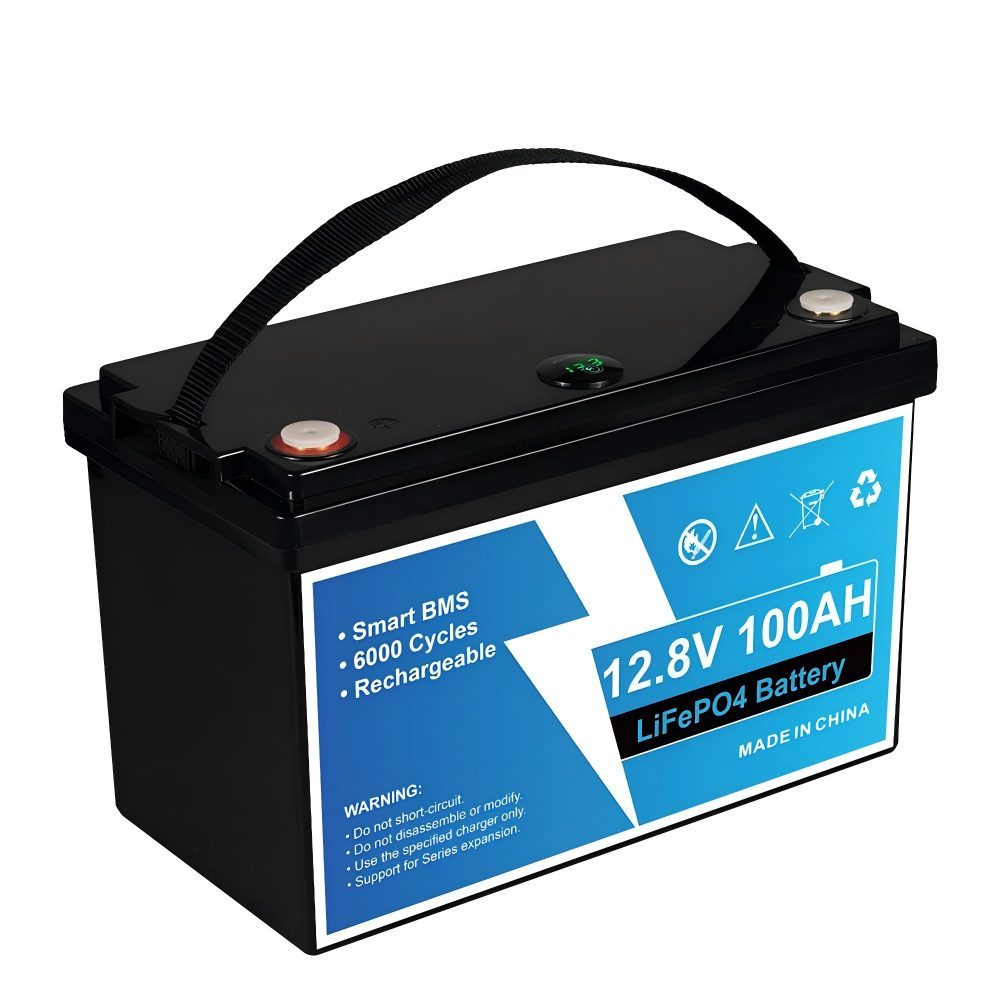 1.28kWh 12.8V 100Ah LiFePO4 Lithium Battery With Solar Backup And Home Storage