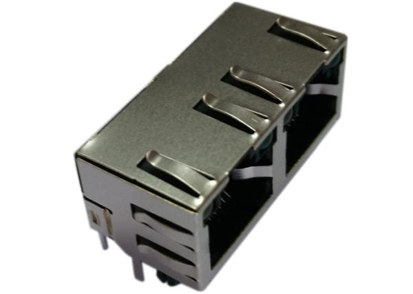 6116353-4/6116353-1 Rj45 Jack modular, painel do protetor 1x2 moeram com diodo emissor de luz