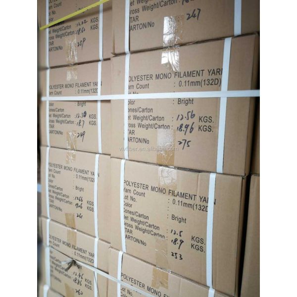 Raw White 0.11mm Polyester Monofilament Yarn