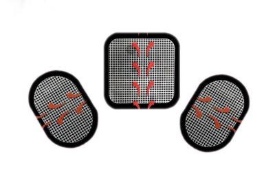 China OEM 3pcs set replacement gel pads for abdominal toning Belts ABS STIMULATOR