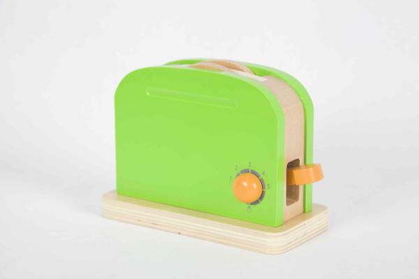 Toddler'S Wooden Toaster Toy , Soild Wood Childrens Play Kitchen Sets