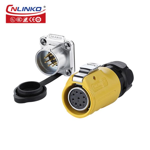 CNLINKO M20 Round Waterproof Auto Connector Male Female Electrical Power 9 Pin Connector