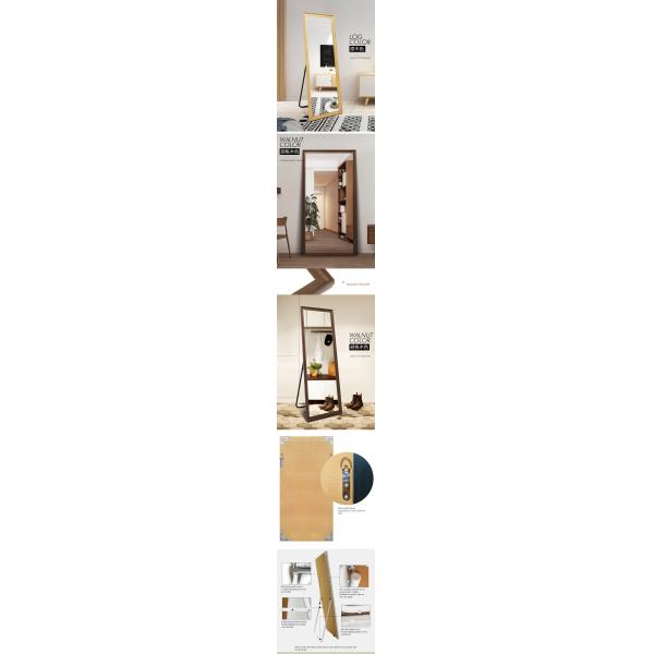 Custom Large Full Size Long Wall Floor Standing Mirror with Glass Rectangular Frame