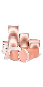 9-Oz Disposable Dessert Bowls For Hot Or Cold Food, 9-Ounce Party Supplies Treat Cups For Sundae, Frozen Yogurt