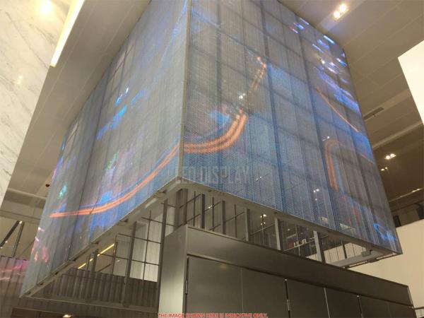 P6.25mm Outdoor LED Video Curtain Display High-Definition Building Facade Advertising Wall
