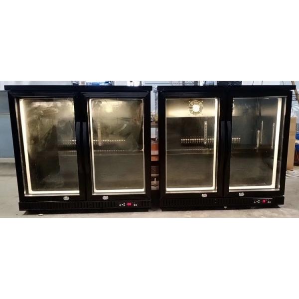 150L Glass Door Fan Cooling Under Counter Back Bar Refrigerator Cooler
