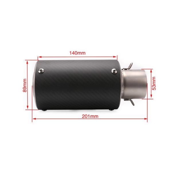Aftermarket Motorcycle Exhaust Muffler 51mm Carton Fiber Db Killer For Honda Sport Bike