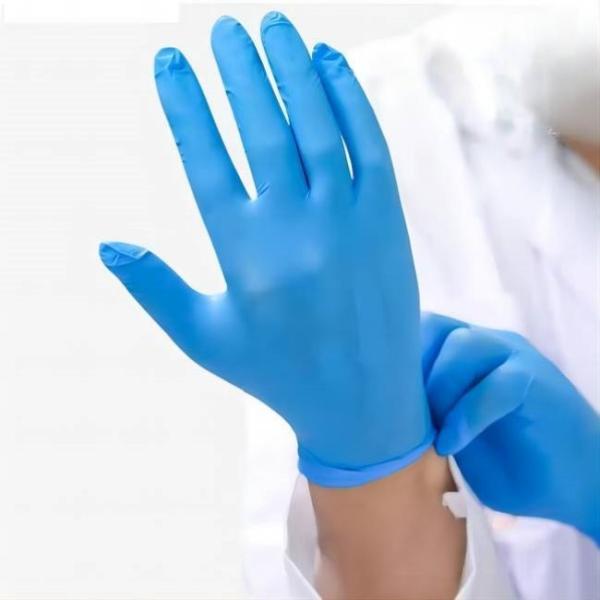 CE Certified Powder Free Nitrile Gloves with Fingertip Textured Grip for Safety Work