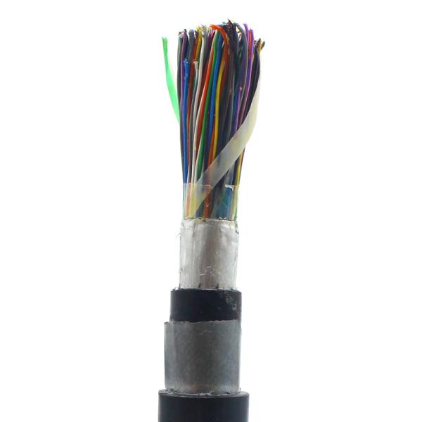 Cabos telefónicos com gelatina de isolamento de HDPE 100 pares Cabos blindados de categoria 3