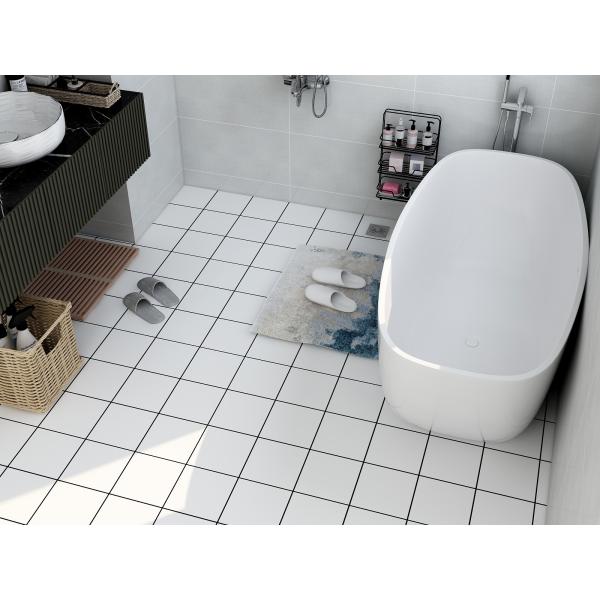 Household Bathroom Floor Sticker Tiles PVC Vinyl Floor Sticker Wall Decoration