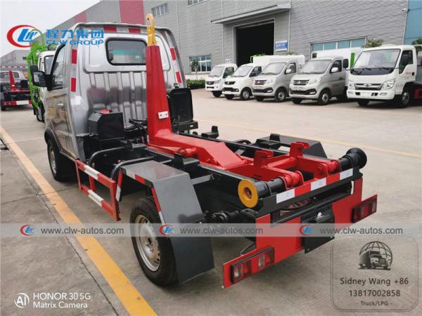 Jinbei 2m3 1T Mini Hook Lift Garbage Truck com recipiente de Detechable